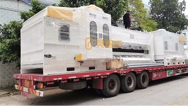 喜訊！3.6米針刺棉產(chǎn)線到廠-莞智成