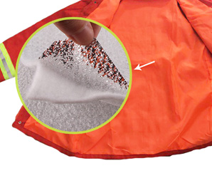 阻燃服剖面阻燃針棉圖