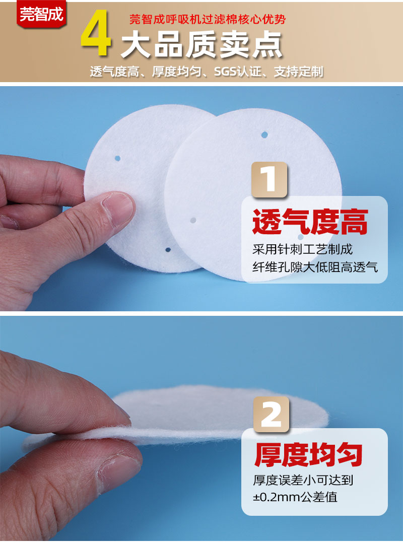 呼吸機過濾棉-4大產品優勢
